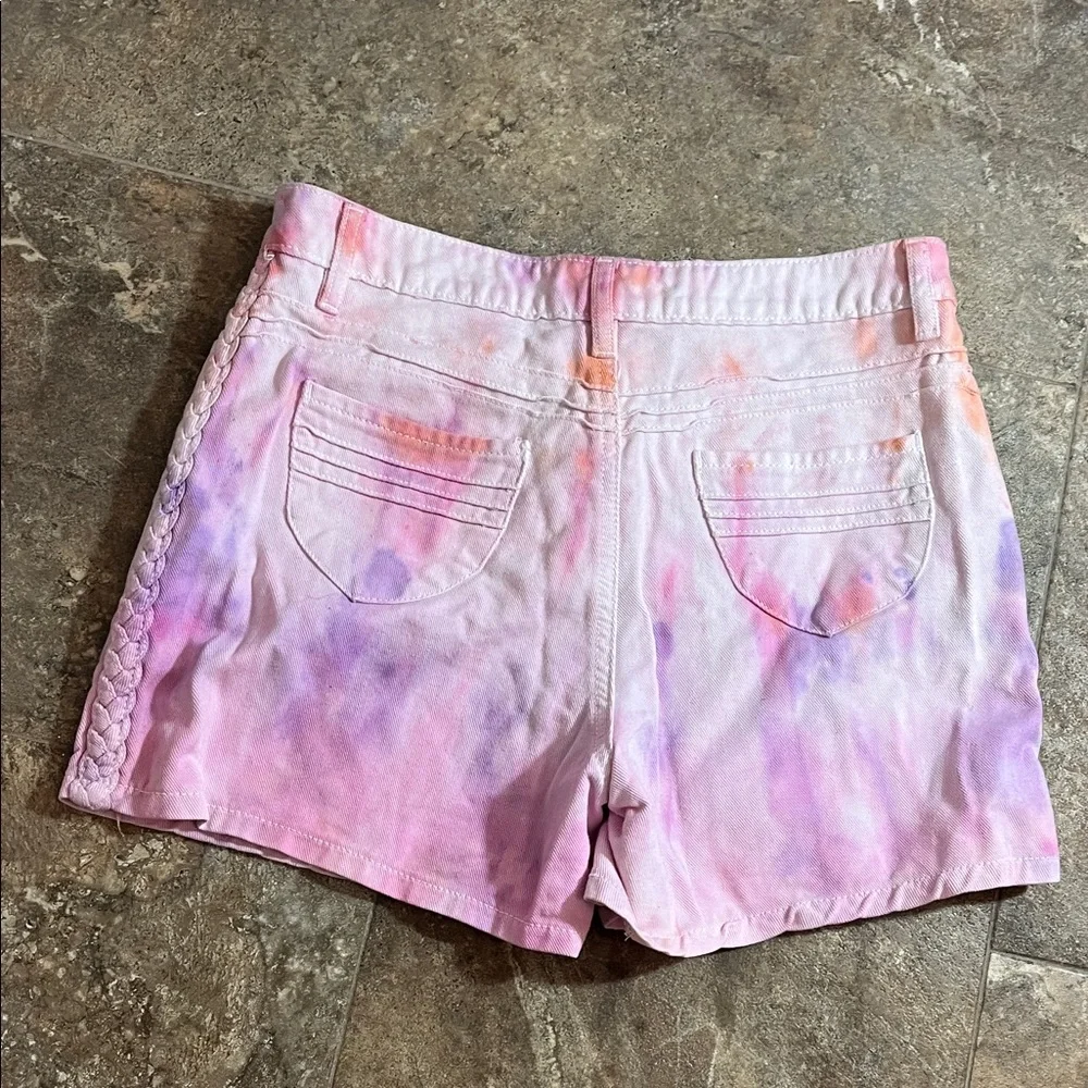 Colorful Women’s Tie-Dye Jean Shorts Size 4 - Picture 6 of 11